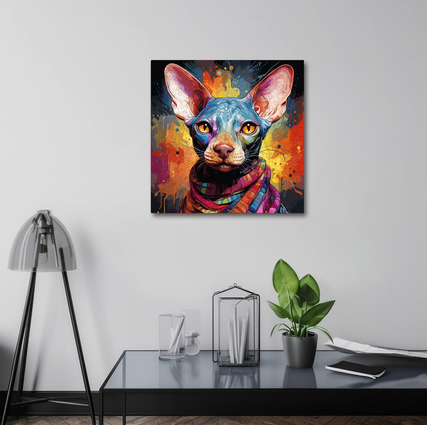 Puzzle cu Pisici - Peterbald 4 - 200 piese - 30 x 30 cm