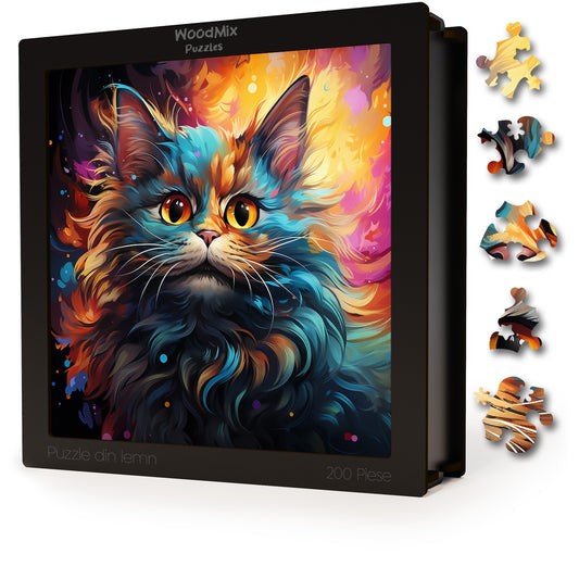 Puzzle cu Pisici - Pixie-Bob 2 - 200 piese - 30 x 30 cm
