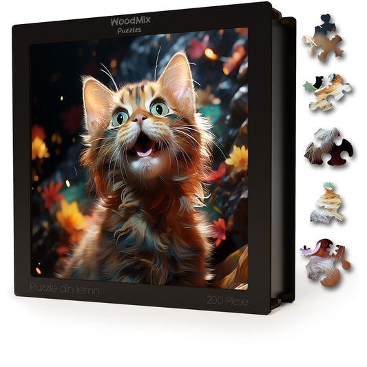 Puzzle cu Pisici - Pixie-Bob 4 - 200 piese - 30 x 30 cm