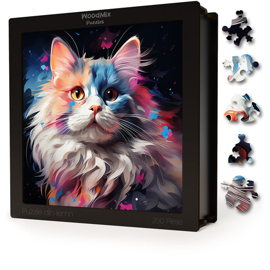 Puzzle cu Pisici - Ragdoll 1 - 200 piese - 30 x 30 cm