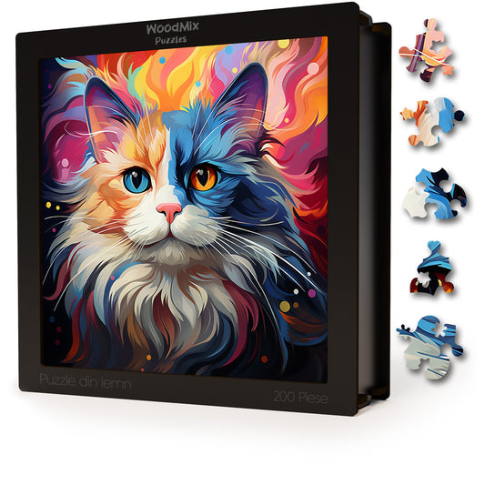 Puzzle cu Pisici - Ragdoll 2 - 200 piese - 30 x 30 cm