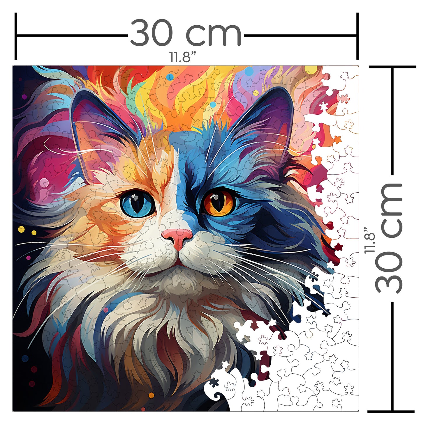 Puzzle cu Pisici - Ragdoll 2 - 200 piese - 30 x 30 cm
