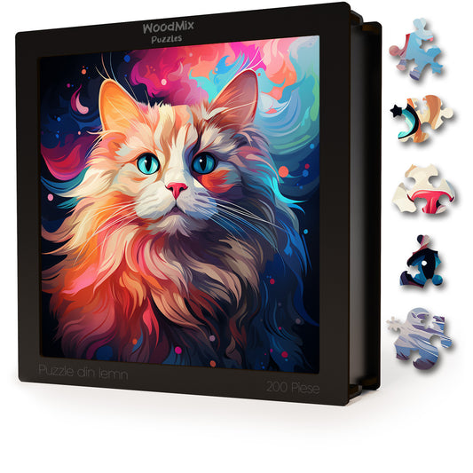 Puzzle cu Pisici - Ragdoll 4 - 200 piese - 30 x 30 cm