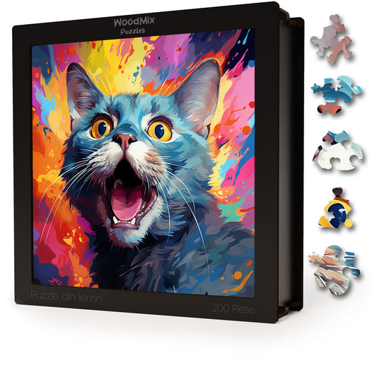Puzzle cu Pisici - Russian Blue 3 - 200 piese - 30 x 30 cm