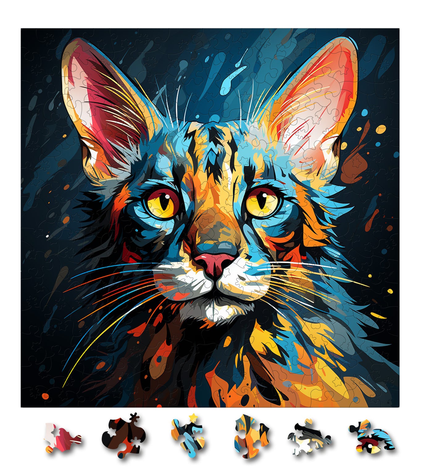 Puzzle cu Pisici - Savannah 3 - 200 piese - 30 x 30 cm