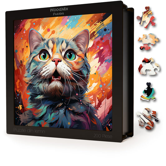 Puzzle cu Pisici - Scottish Fold 2 - 200 piese - 30 x 30 cm
