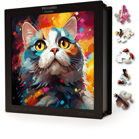 Puzzle cu Pisici - Scottish Fold 4 - 200 piese - 30 x 30 cm