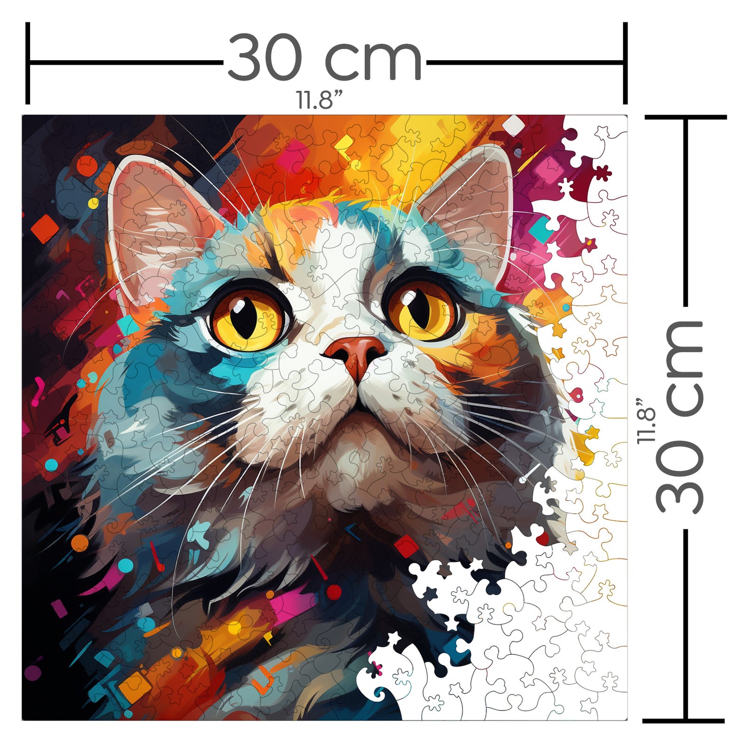 Puzzle cu Pisici - Scottish Fold 4 - 200 piese - 30 x 30 cm