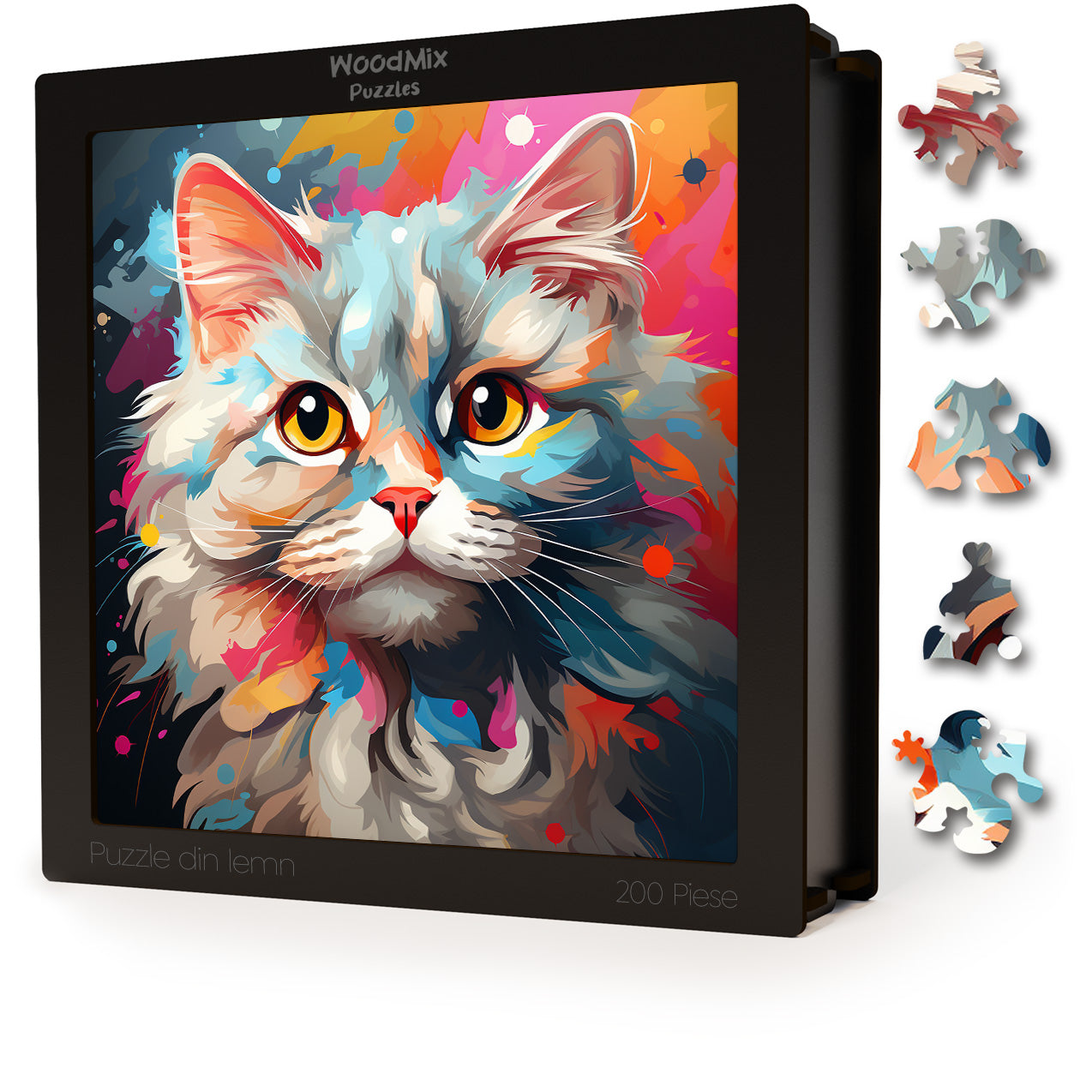 Puzzle cu Pisici - Selkirk Rex 2 - 200 piese - 30 x 30 cm