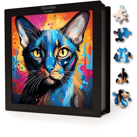 Puzzle cu Pisici - Siamese 1 - 200 piese - 30 x 30 cm