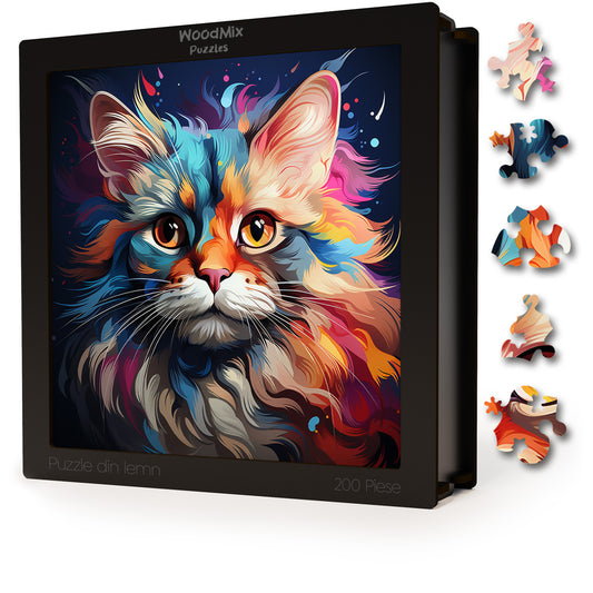 Puzzle cu Pisici - Siberian 1 - 200 piese - 30 x 30 cm