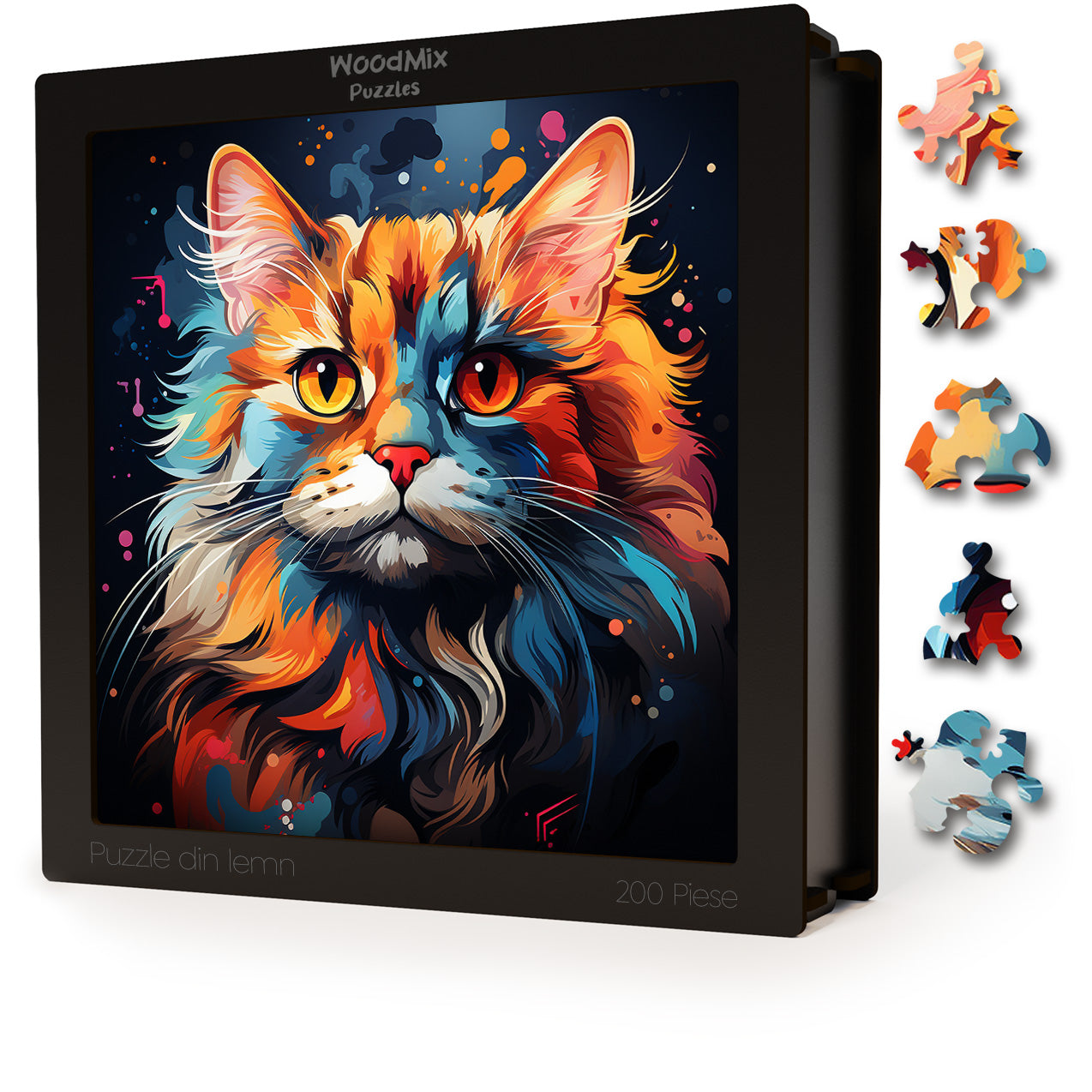 Puzzle cu Pisici - Siberian 3 - 200 piese - 30 x 30 cm