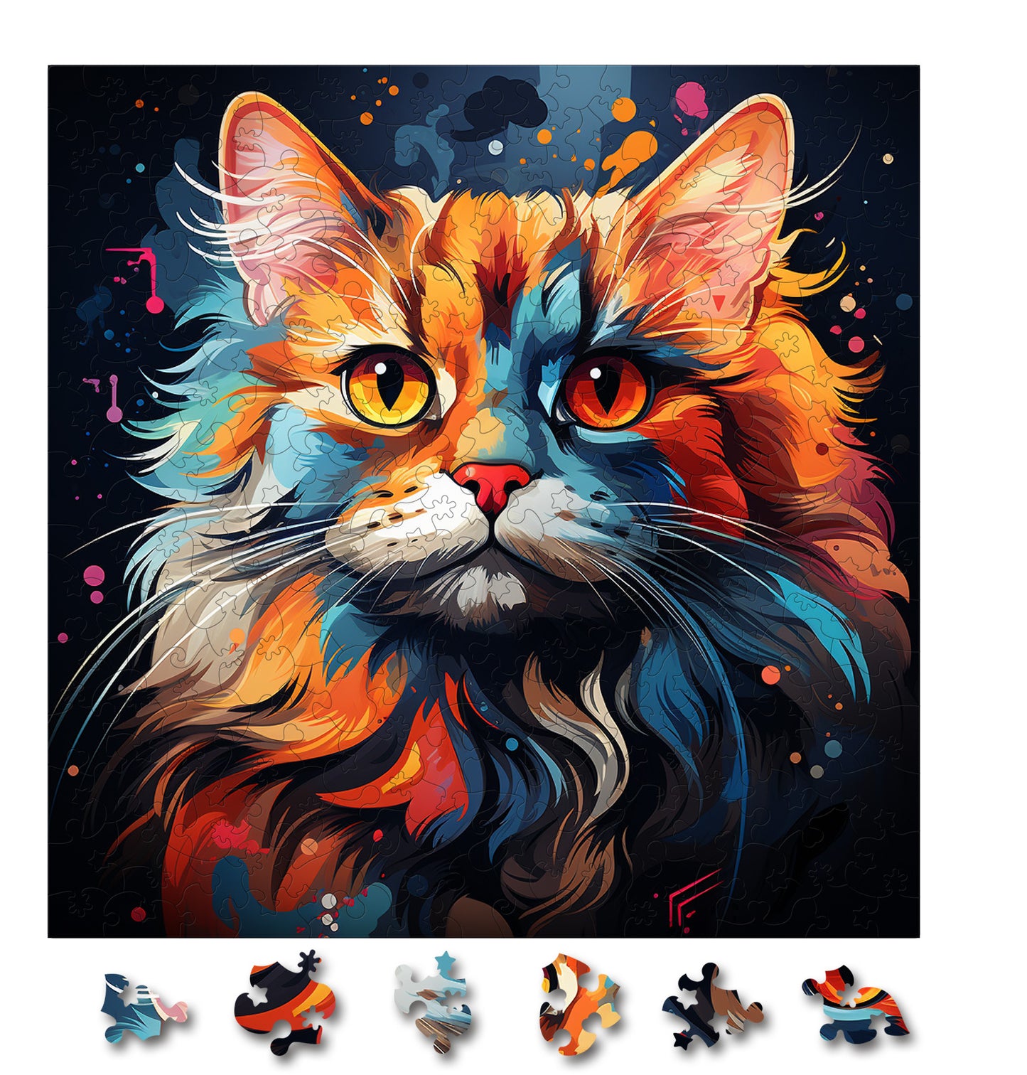 Puzzle cu Pisici - Siberian 3 - 200 piese - 30 x 30 cm