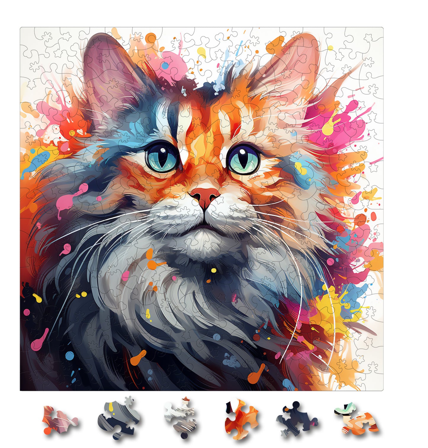 Puzzle cu Pisici - Singapura 1 - 200 piese - 30 x 30 cm