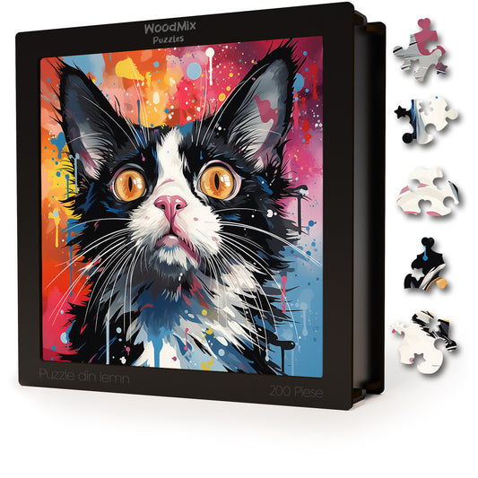 Puzzle cu Pisici - Snowshoe 2 - 200 piese - 30 x 30 cm