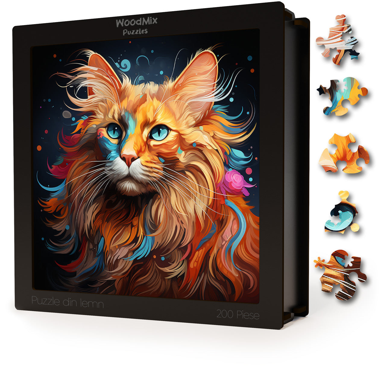 Puzzle cu Pisici - Somali 3 - 200 piese - 30 x 30 cm