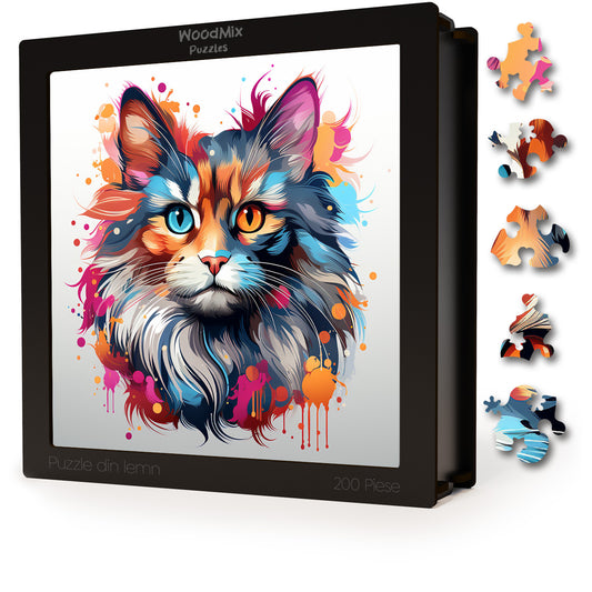 Puzzle cu Pisici - Somali 4 - 200 piese - 30 x 30 cm