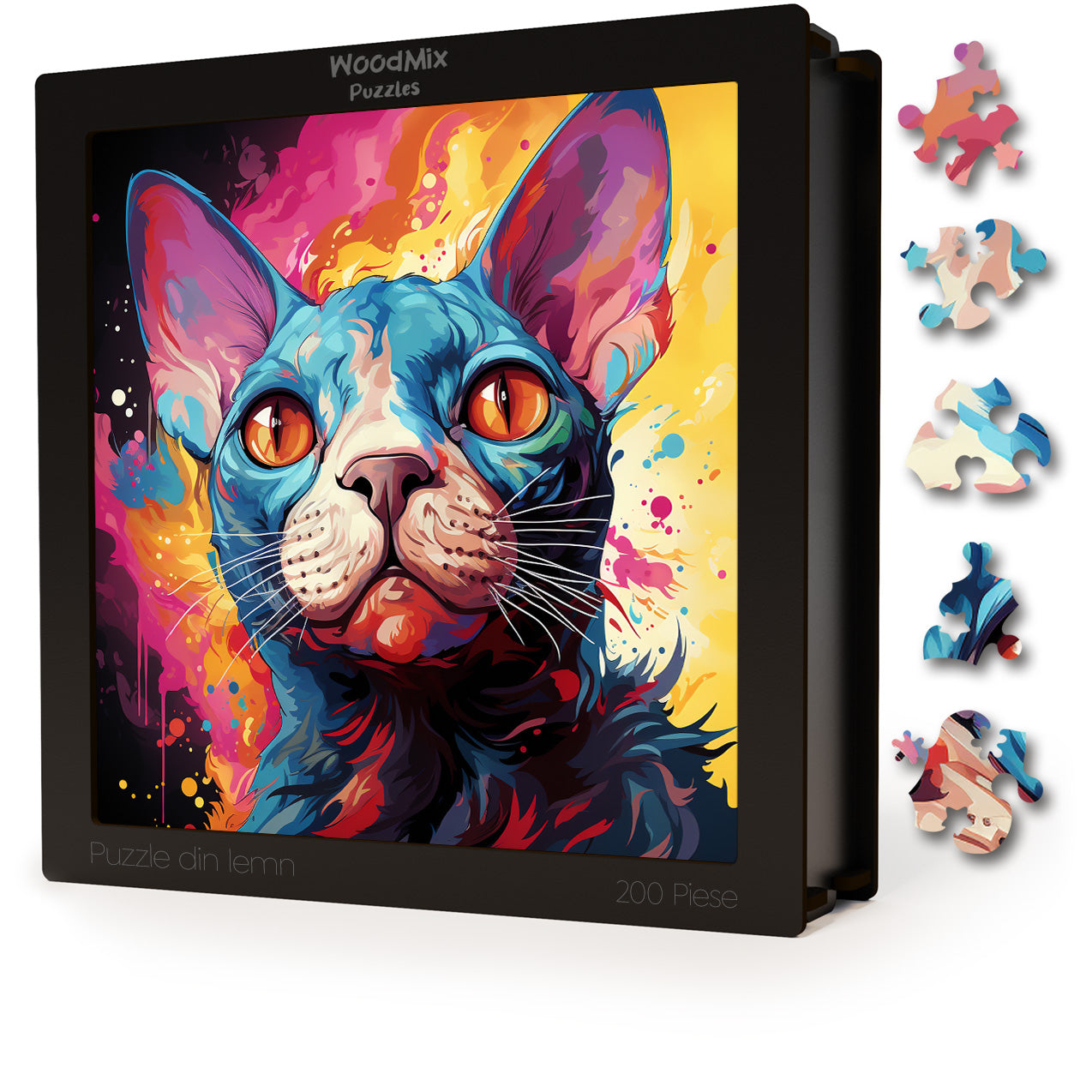 Puzzle cu Pisici - Sphynx 4 - 200 piese - 30 x 30 cm