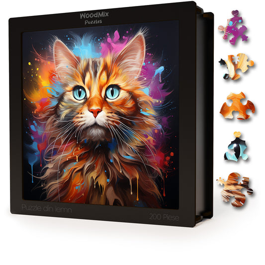 Puzzle cu Pisici - Thai 4 - 200 piese - 30 x 30 cm