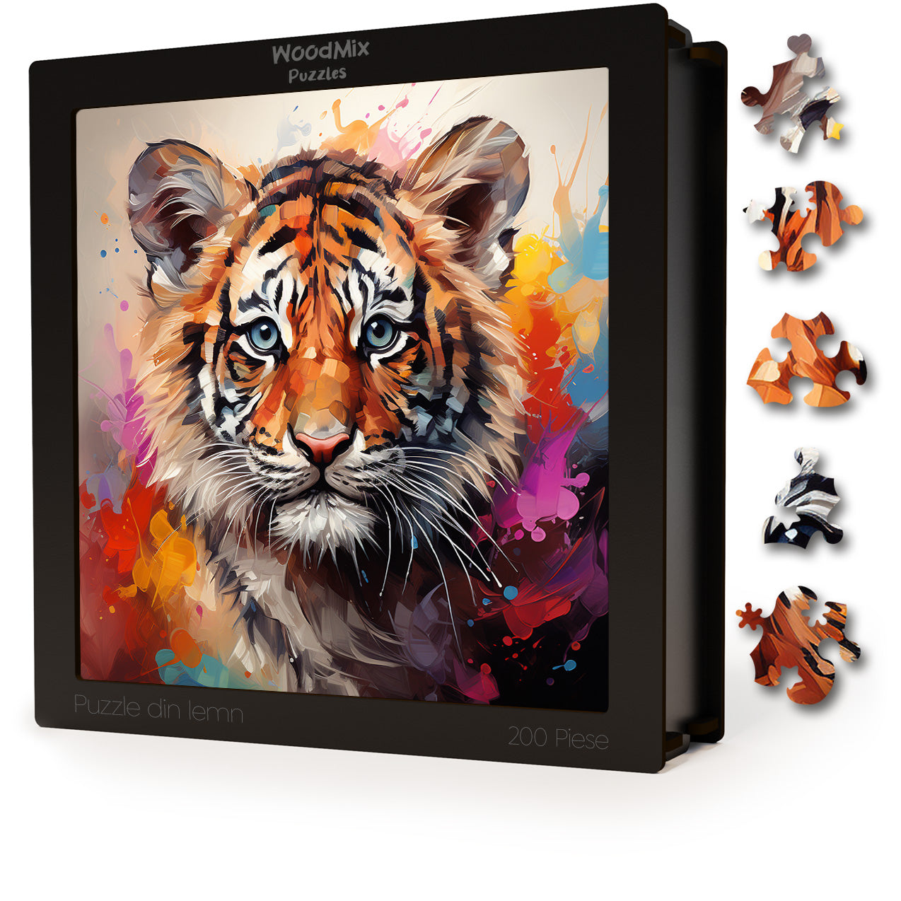 Puzzle cu Animale - Baby Tiger 1 - 200 piese - 30 x 30 cm