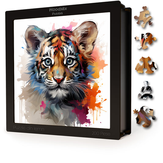 Puzzle cu Animale - Baby Tiger 2 - 200 piese - 30 x 30 cm