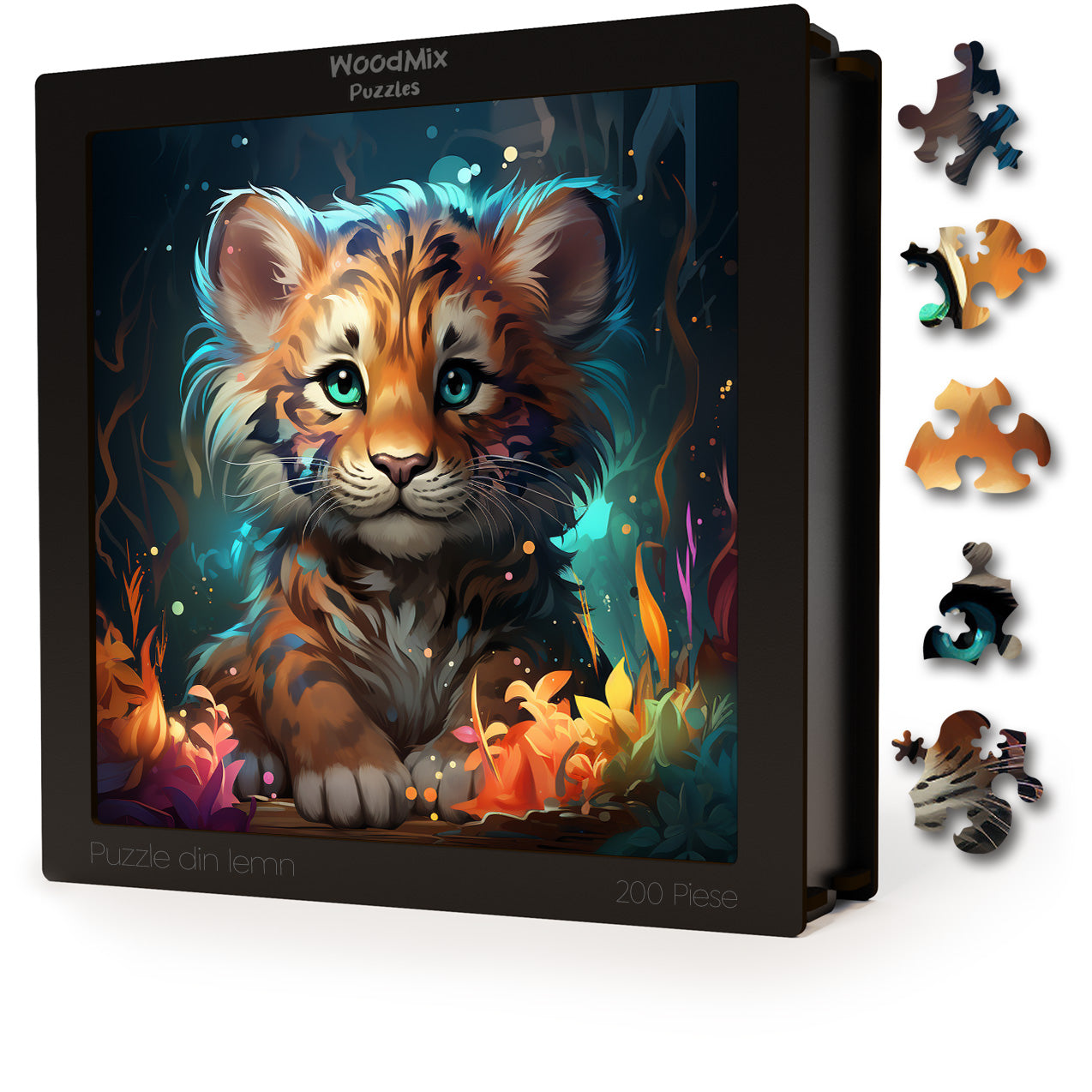 Puzzle cu Animale - Baby Tiger 4 - 200 piese - 30 x 30 cm