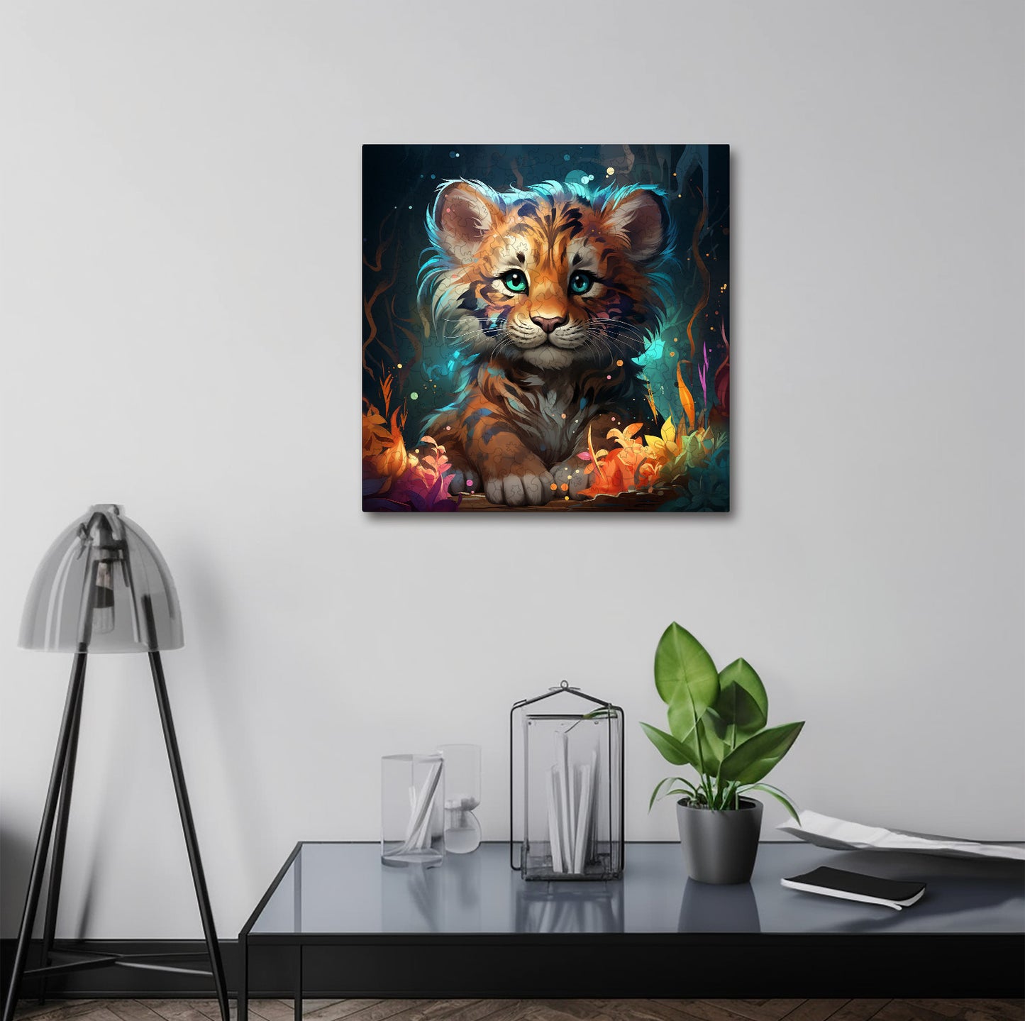 Puzzle cu Animale - Baby Tiger 4 - 200 piese - 30 x 30 cm