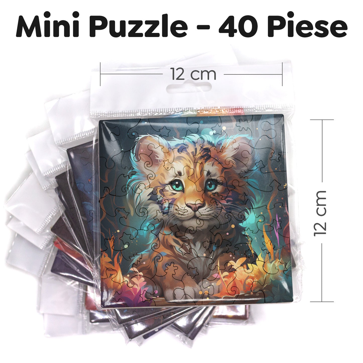 Puzzle cu Animale - Baby Tiger 4