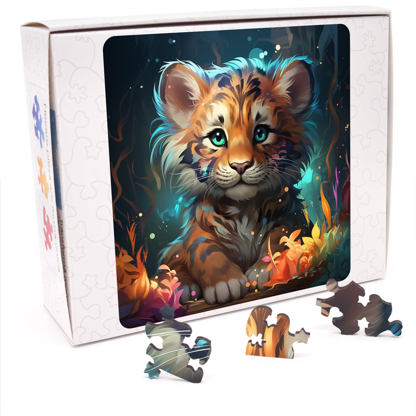 Puzzle cu Animale - Baby Tiger 4