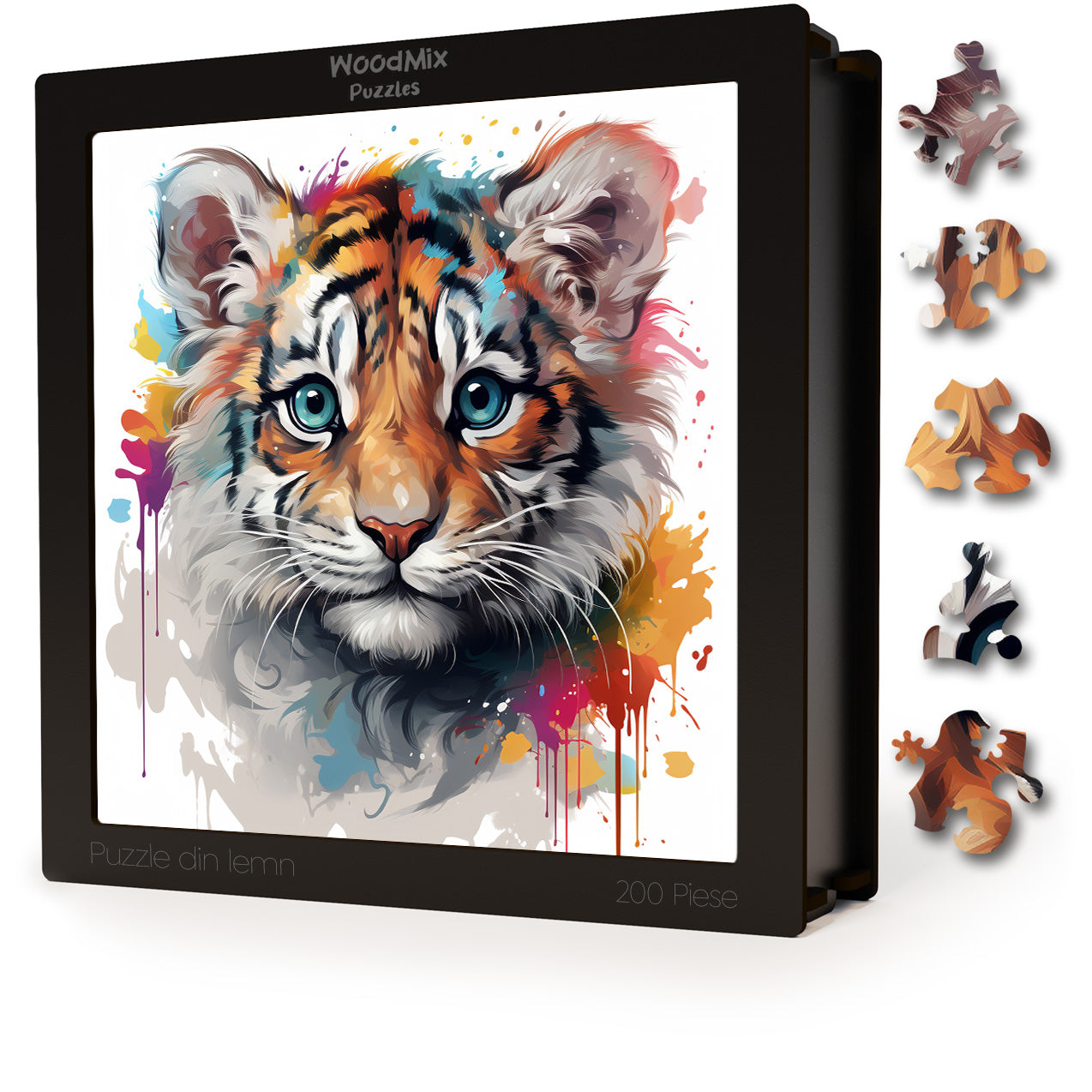 Puzzle cu Animale - Baby Tiger 5 - 200 piese - 30 x 30 cm