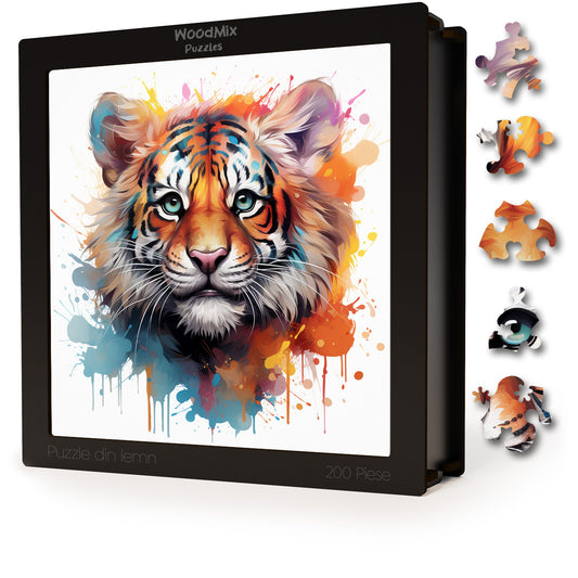Puzzle cu Animale - Baby Tiger 6 - 200 piese - 30 x 30 cm