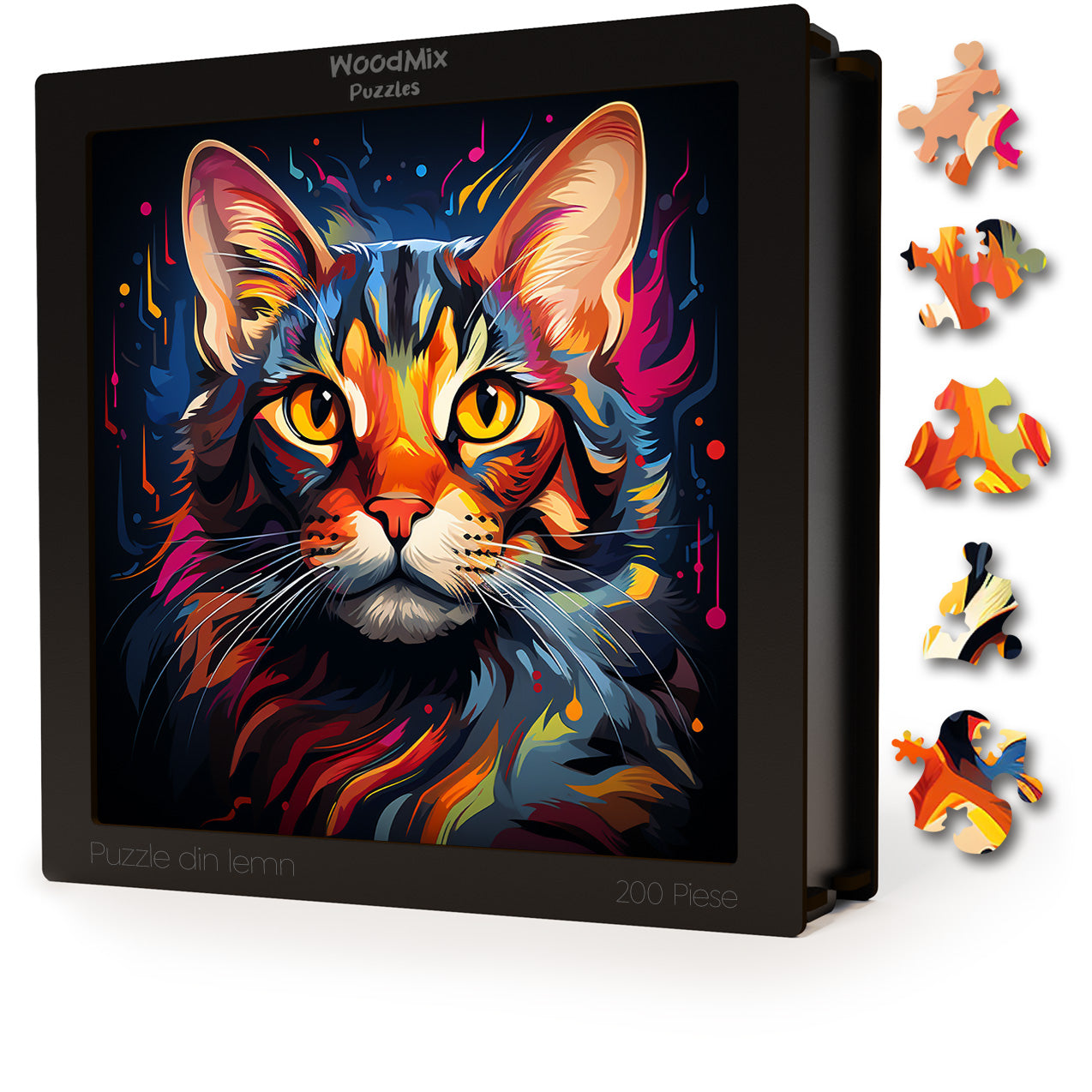 Puzzle cu Pisici - Toyger 2 - 200 piese - 30 x 30 cm