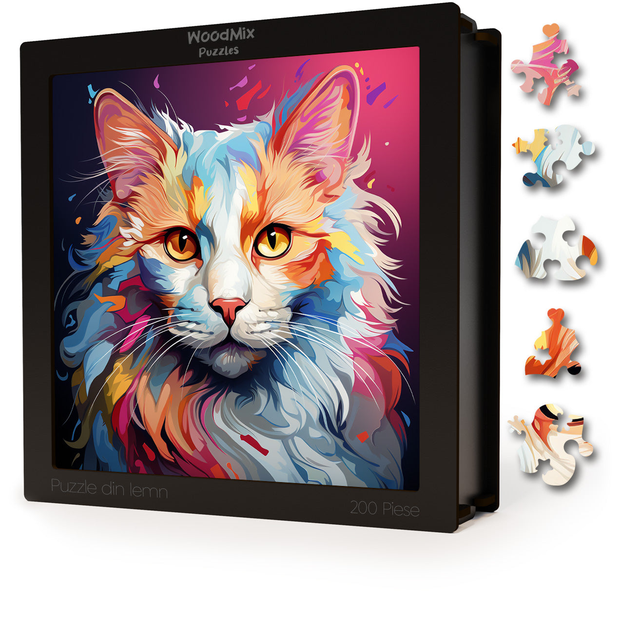 Puzzle cu Pisici - Turkish Van 1 - 200 piese - 30 x 30 cm