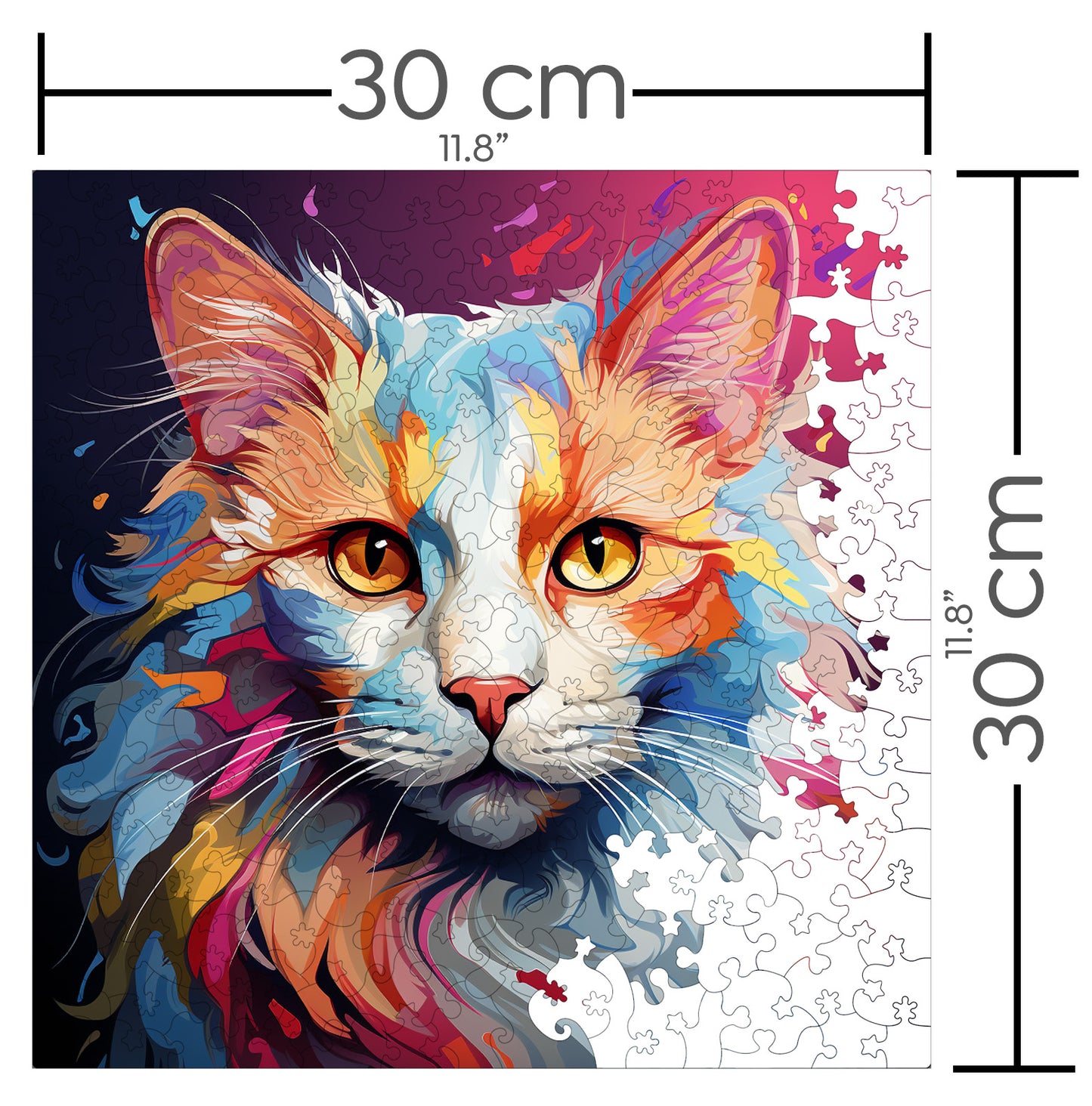 Puzzle cu Pisici - Turkish Van 1 - 200 piese - 30 x 30 cm
