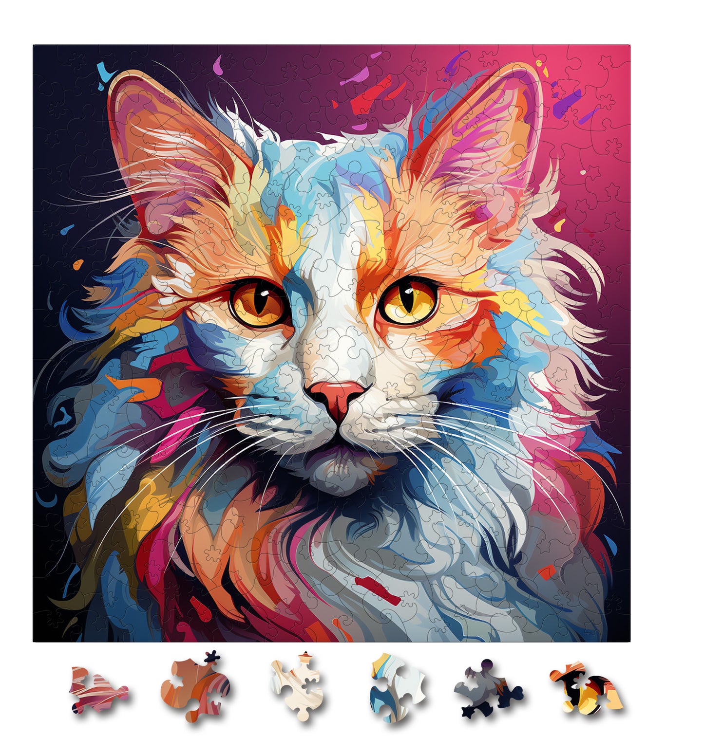 Puzzle cu Pisici - Turkish Van 1 - 200 piese - 30 x 30 cm