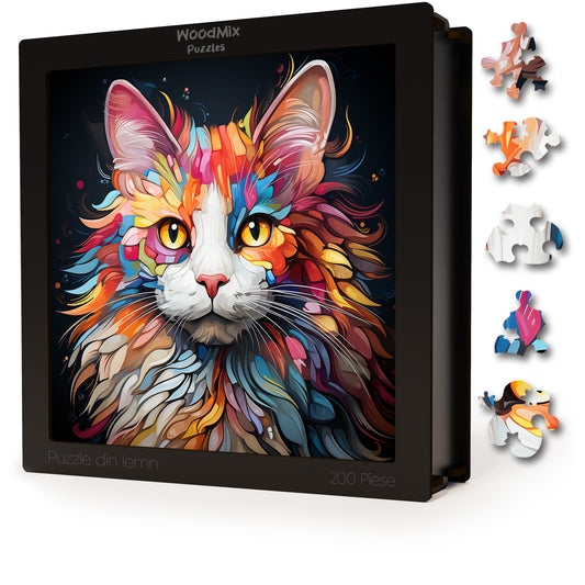 Puzzle cu Pisici - Turkish Van 2 - 200 piese - 30 x 30 cm