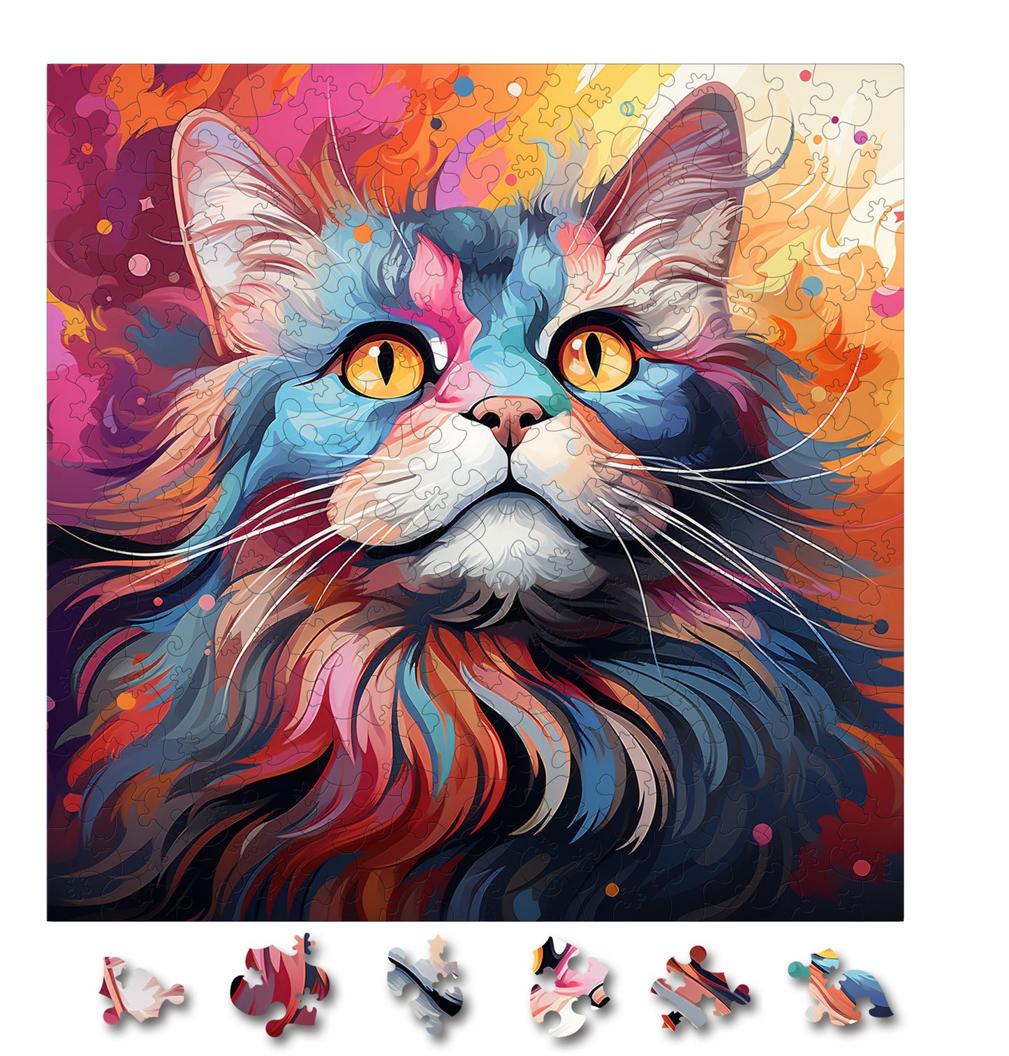 Puzzle cu Pisici - Ukrainian Levkoy 3 - 200 piese - 30 x 30 cm