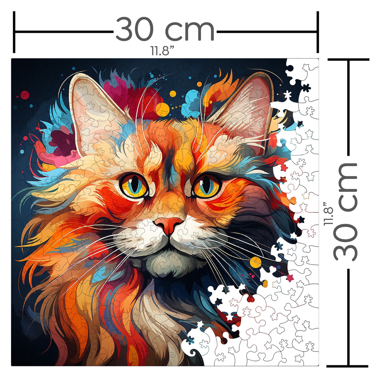 Puzzle cu Pisici - Ukrainian Levkoy 6 - 200 piese - 30 x 30 cm
