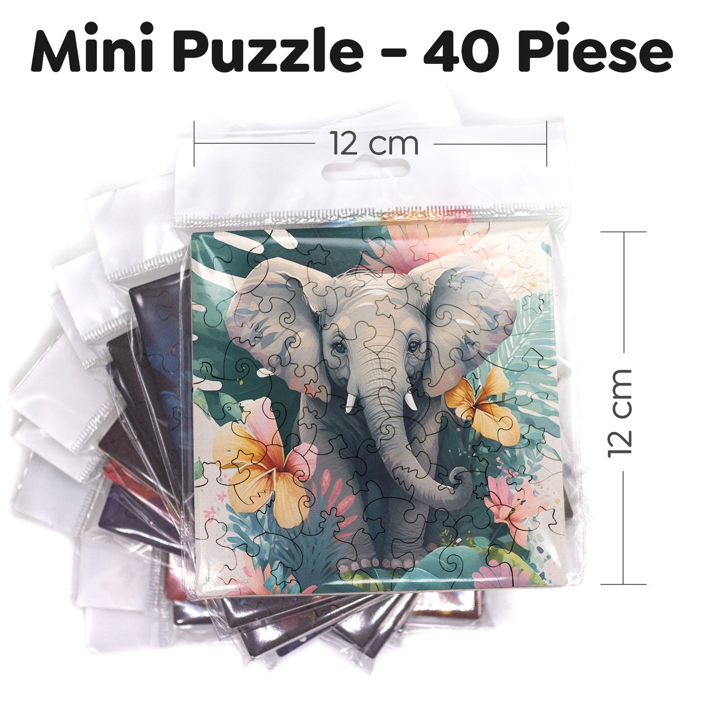 Puzzle cu Animale - Baby Elephant