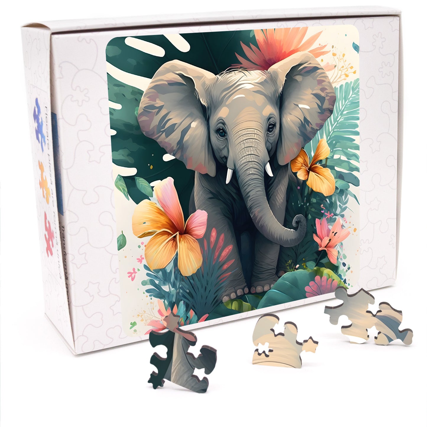 Puzzle cu Animale - Baby Elephant