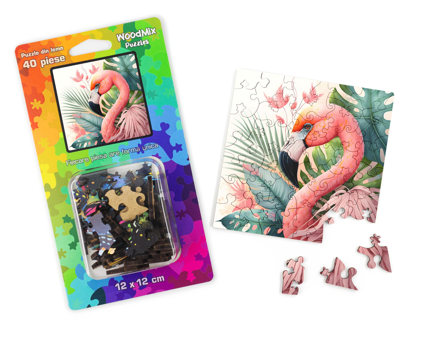Puzzle cu Animale - Jungle Flamingo