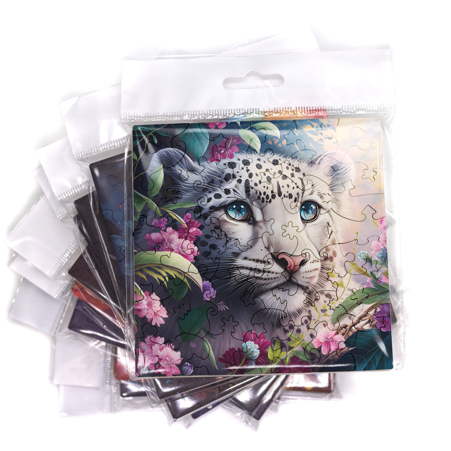 Puzzle cu Animale - Snow Leopard