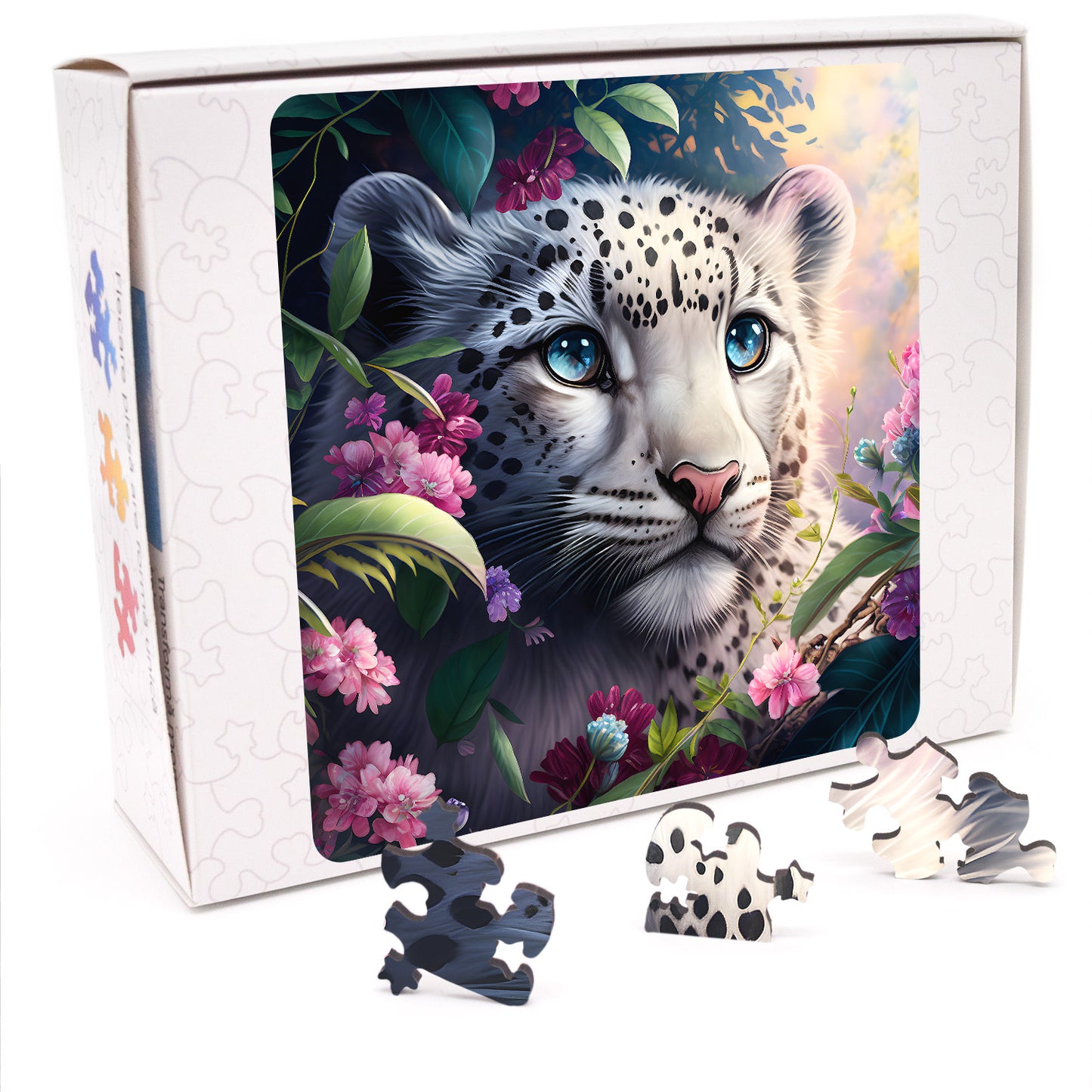 Puzzle cu Animale - Snow Leopard