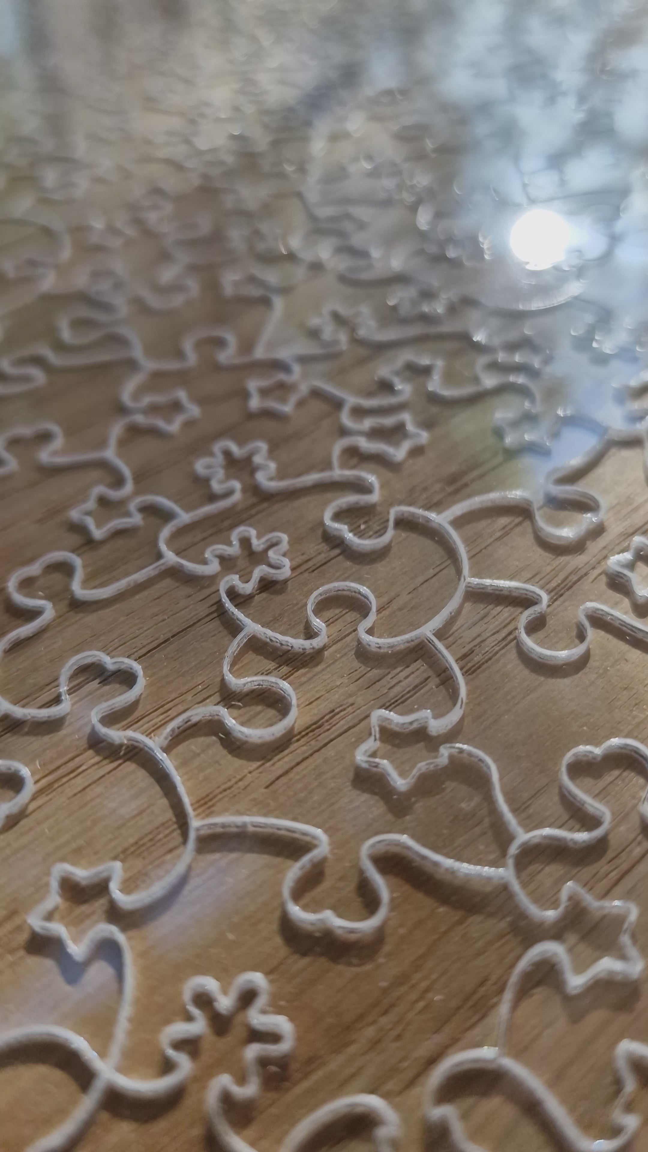 Puzzle din Plexiglass Transparent - 200 piese - 30 x 30 cm
