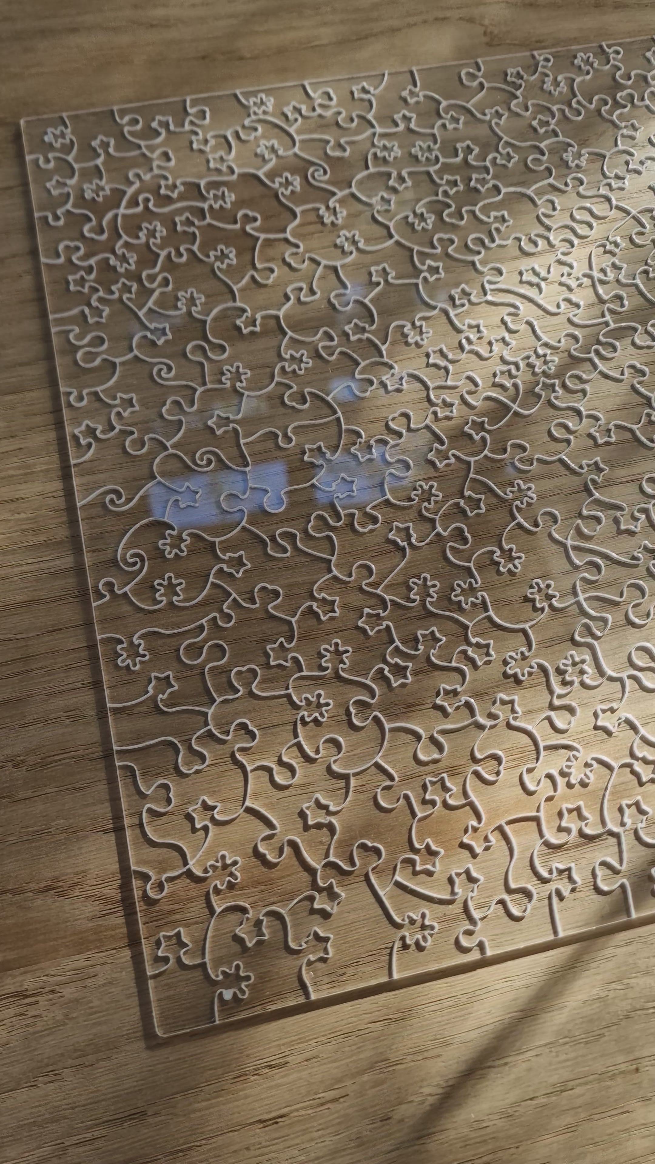 Puzzle din Plexiglass Transparent - 200 piese - 30 x 30 cm