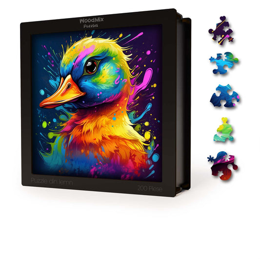 Puzzle cu Animale - Duck - 200 piese - 30 x 30 cm
