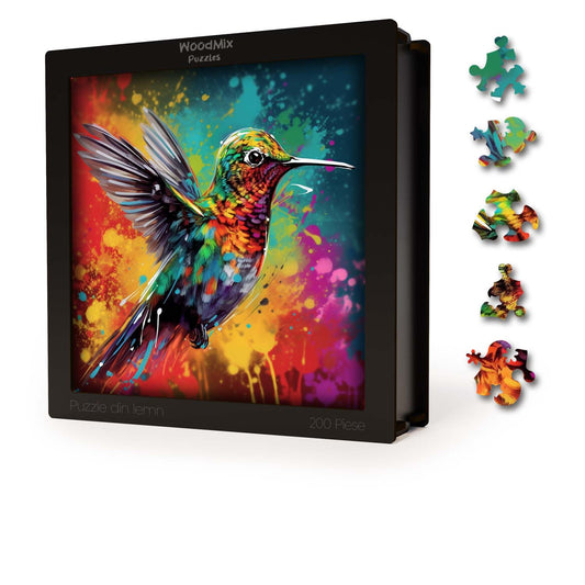 Puzzle cu Animale - Pasarea Colibri 1