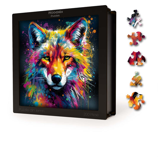 Puzzle cu Animale - Lup 2 - 200 piese - 30 x 30 cm