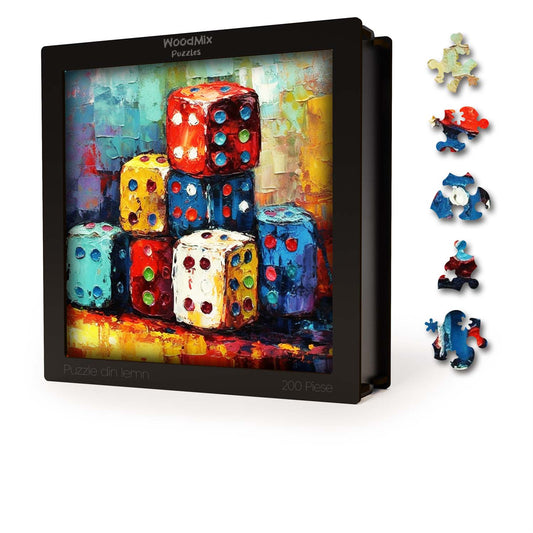 Puzzle cu Zaruri 2 - 200 piese - 30 x 30 cm