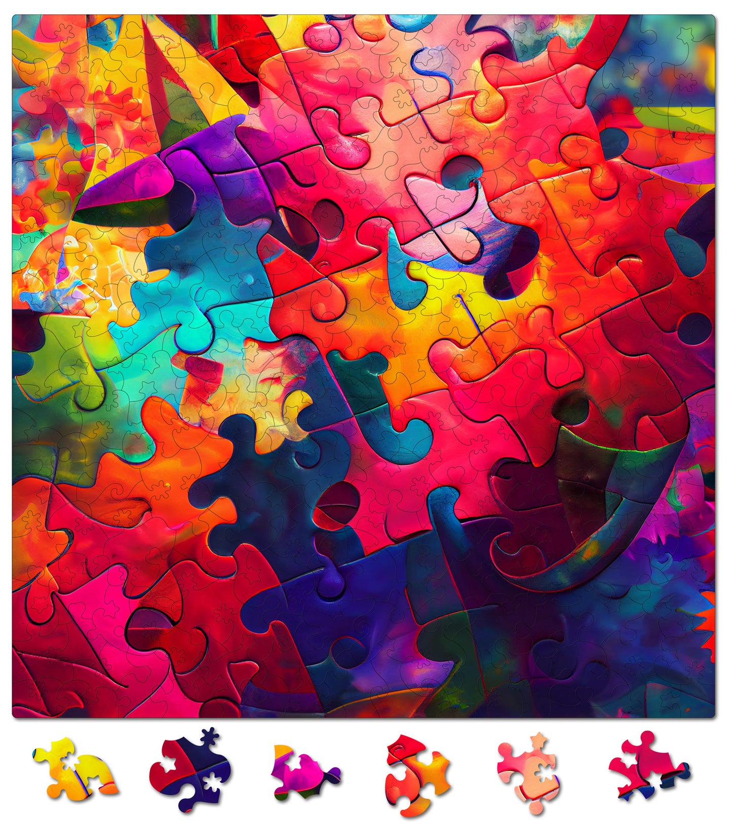 Puzzle Abstract - Colorful Puzzles - 200 piese - 30 x 30 cm